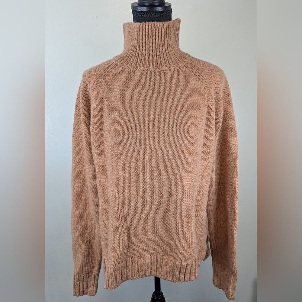 Garnet Hill Wool Alpaca Sweater L Coastal Cozy Academia Preppy Cabin Granny Chic